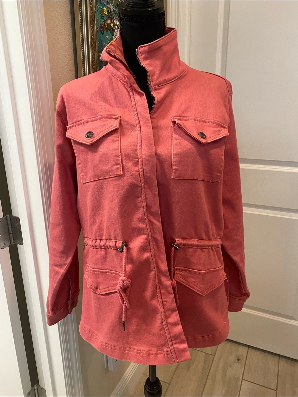 DG2 by Diane Gilman Coral Utility Jean Jacket